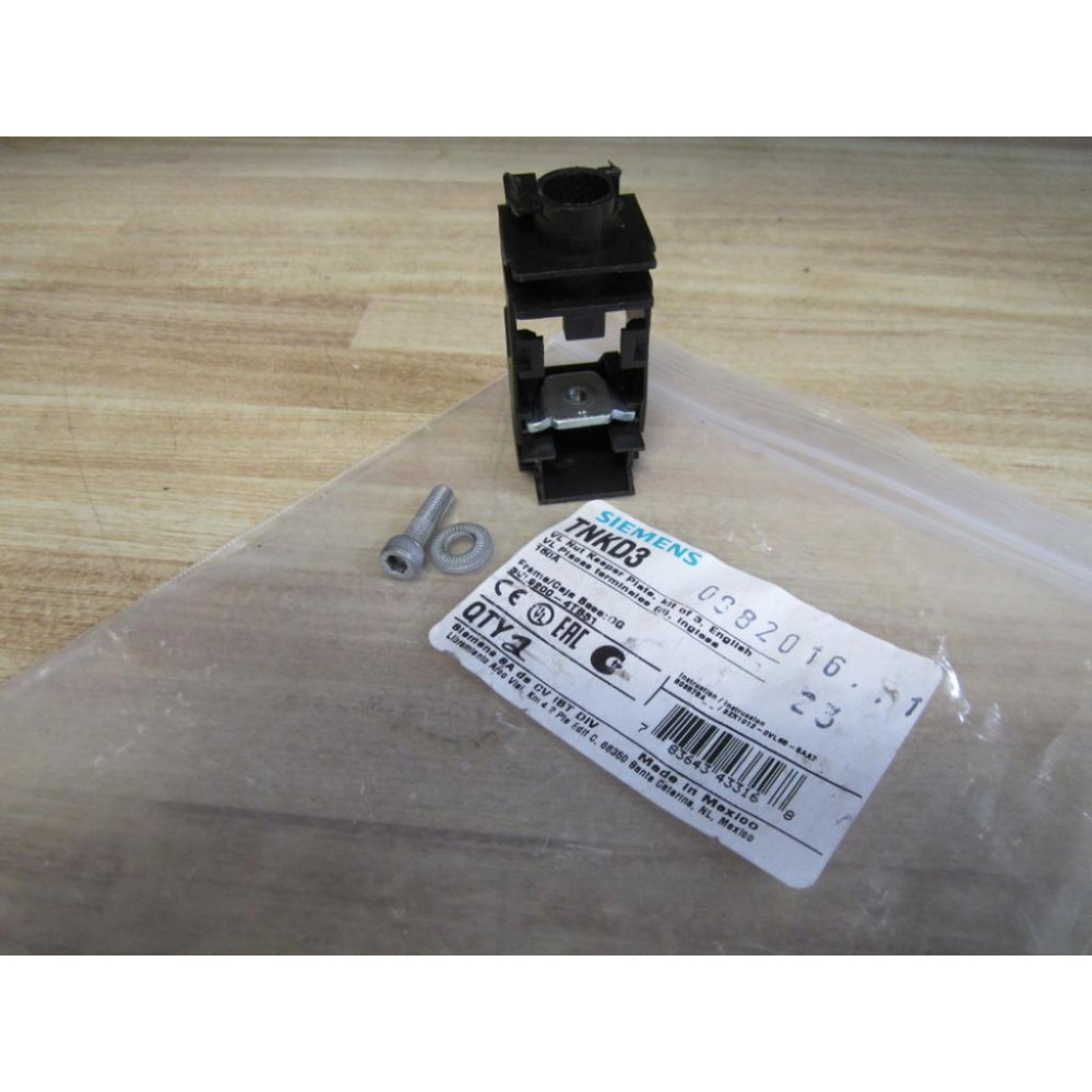 Siemens TNKD3 VL Nut Keeper Plate  Kit - New No Box