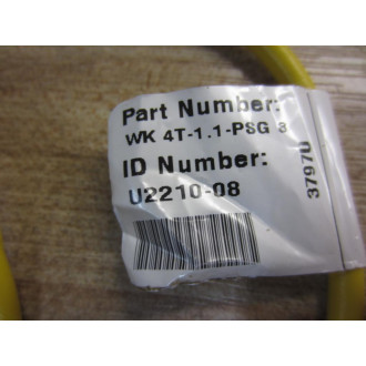 Turck WK-4T-1.1-PSG-3 Cable U2210-08 - New No Box