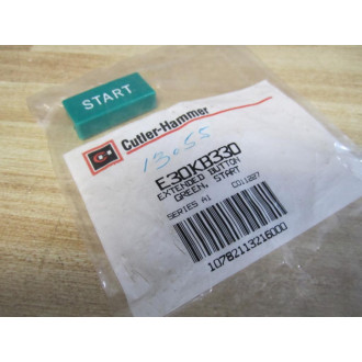 Cutler Hammer E30KB330 Eaton Extended Rectangular Start Button
