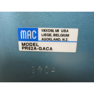 Mac Valve PR82A-GACA Pressure Regulator PR82AGACA WO Cap - Used