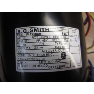 A.O. Smith F48V60A01 Motor - New No Box