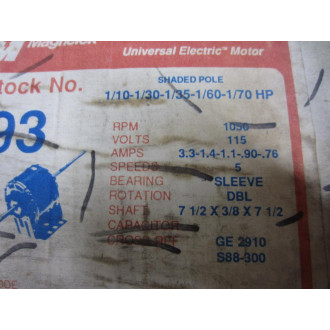 Magnetek 93 Motor DA3E690N 65796P