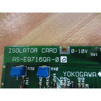 Yokogawa AS-E9716QA-00 Isolator Card  ASE9716QA00 - Used