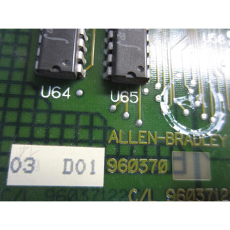 Allen Bradley 960370-03 Circuit Board 96037122 - Used