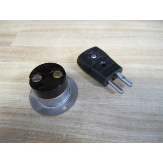 Hubbell HBL7467 Inlet Plug P-1590 2 Prong - New No Box