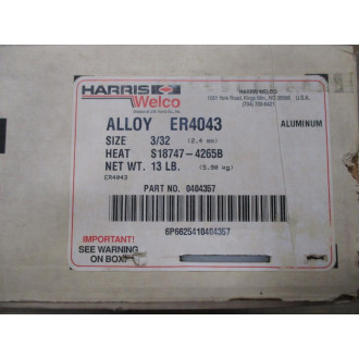 Harrison Welco 0404357 Mig Welding Wire ER4043 332