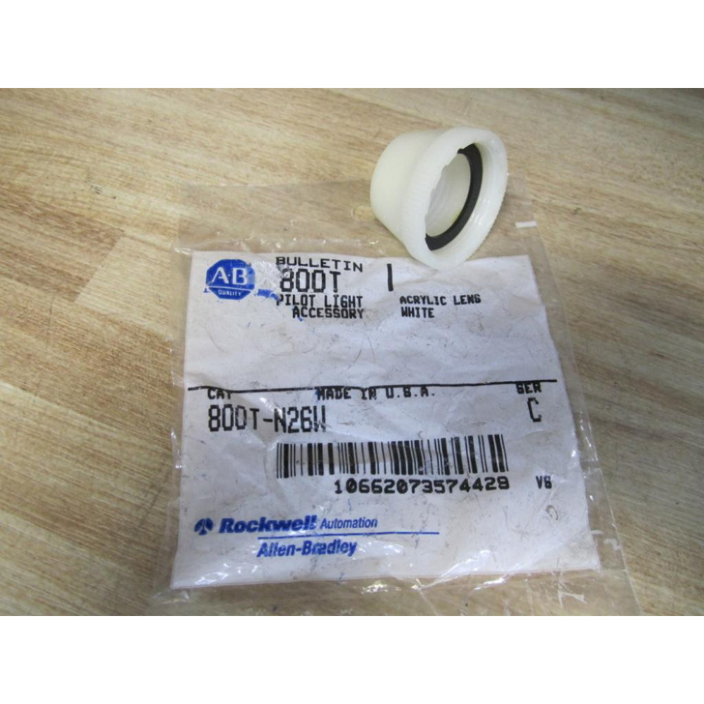 Allen Bradley 800T-N26W White Lens Cap 800TN26W Series C