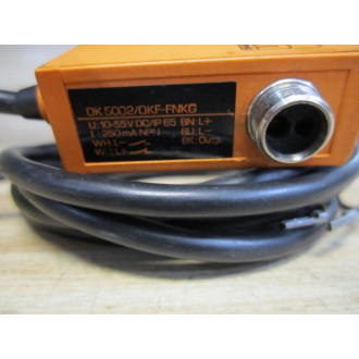 ifm Electronic OKF-FNKG Photoelectric Sensor Cable OK5002OKFFNKG - Used