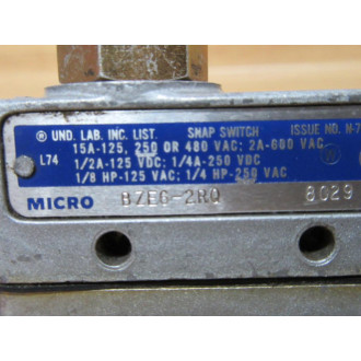 Micro Switch BZE6-2RQ Honeywell Limit Switch BZE62RQ - Used