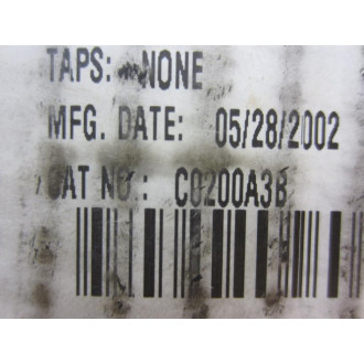 Cutler Hammer C0200A3B Eaton Transformer