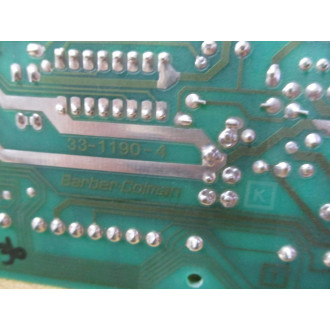 Barber Colman 33-1190-4 Circuit Board 3311904 - Used