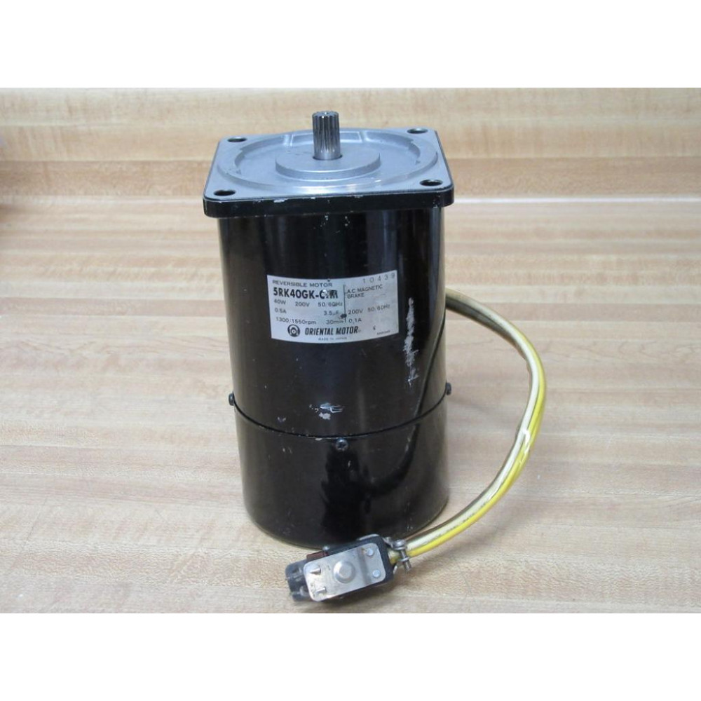 Oriental Motor 5RK40GK-C2M Gear Reducer 5RK40GKC2M Tested - Used