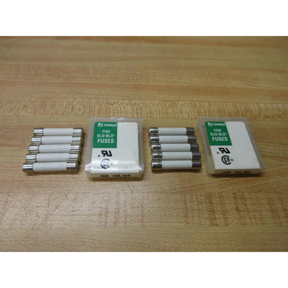 Littelfuse 3AB-12A Fuse 0326012 White (Pack of 10)