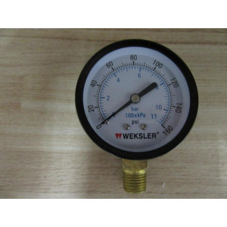 Weksler UA25D4L Pressure Gauge