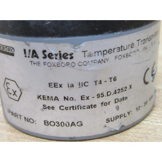 Foxboro B0300AG Temperature Transmitter BO300AG - Used