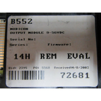 GouldModicon B552 Output Module B552 - Used