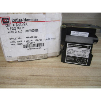 Westinghouse AR420A 4 Pole Relay W2 N.O. Cartridges