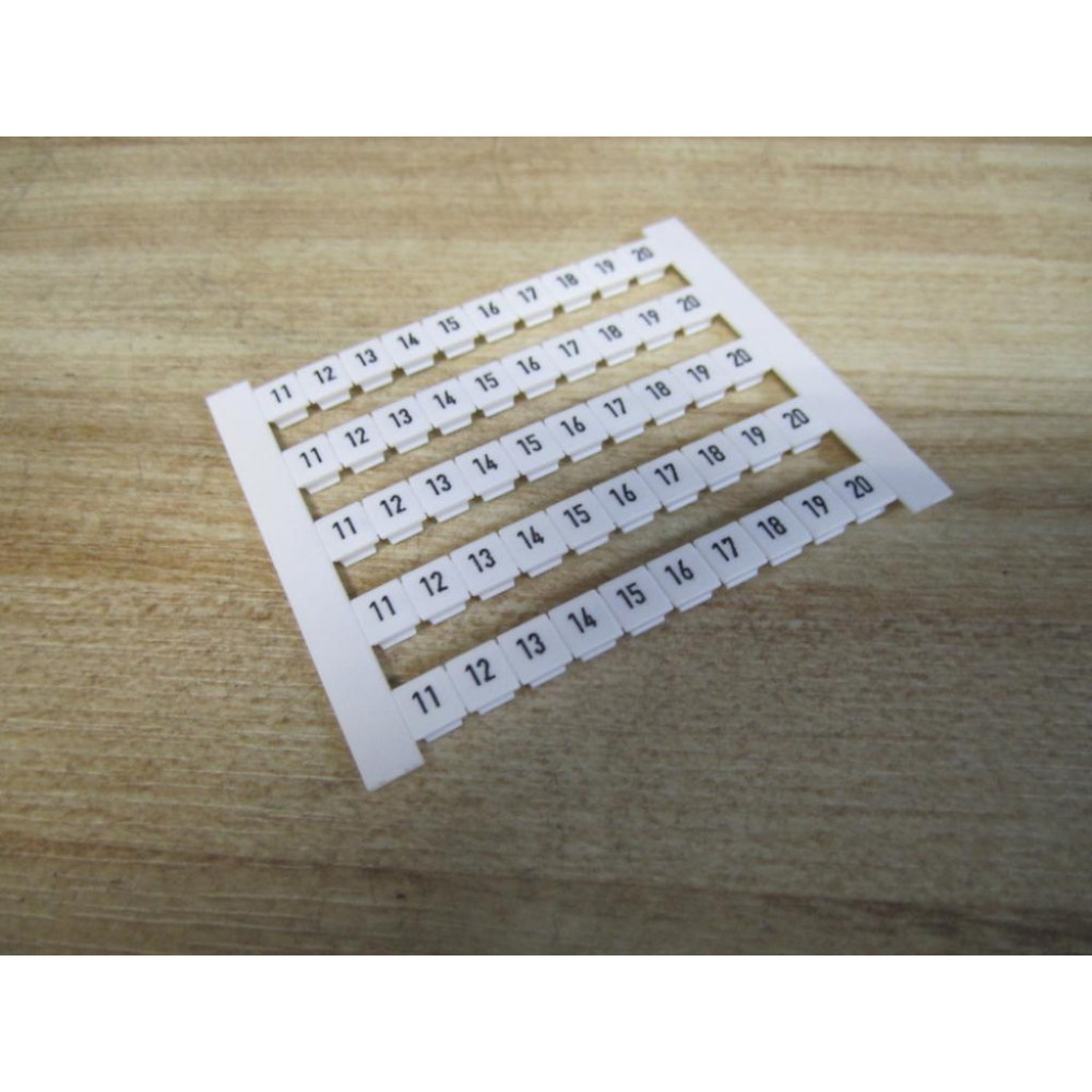 Weidmuller 0523060011 Markers DEK 5 FWZ 11-20 (Pack of 9) - New No Box