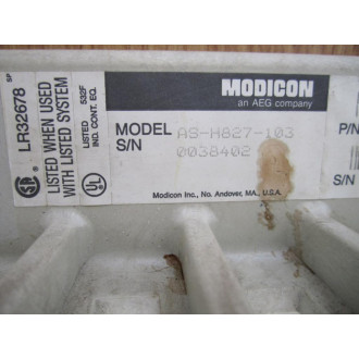 Modicon AS-H827-103 800 Series Slot Rack ASH827103 - Used
