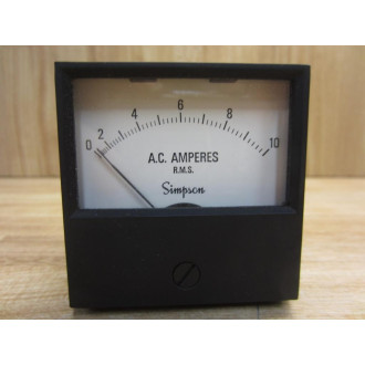 Simpson 17669 Amp Meter 0-10 AC Amps