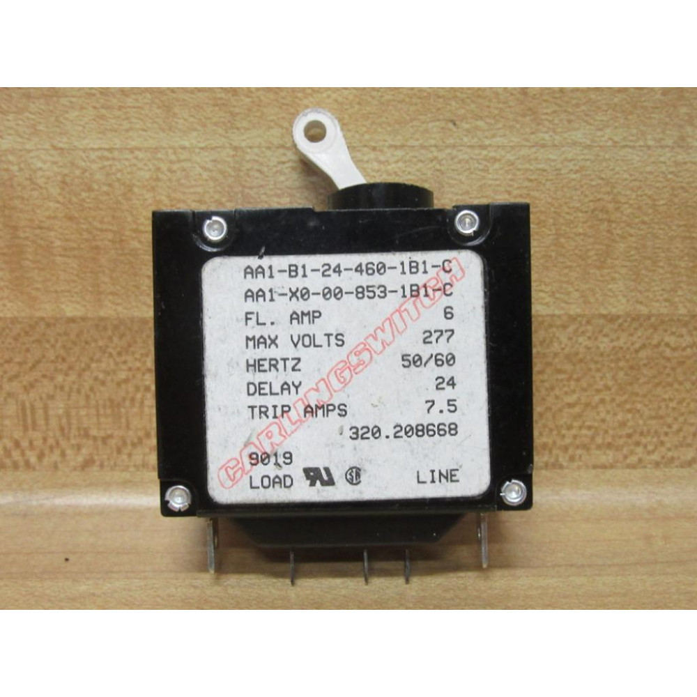 Carlingswitch AA1-B1-24-460-1B1-C Circuit Breaker AA1B1244601B1C - New No Box