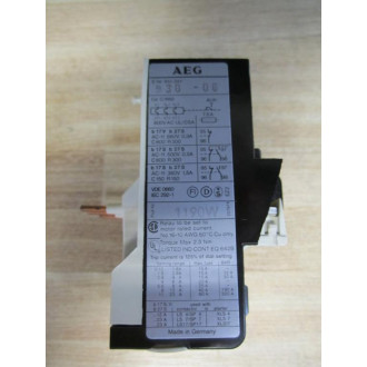 AEG 910-341-930-00 Overload Relay 91034193000 Chipped Corner - Used