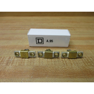 Square D A.95 Overload Relay Heater Element A95 WOut Screws (Pack of 3)
