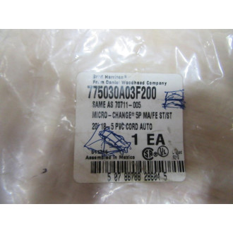 Brad Harrison 775030A03F200 Cable 70711-005 - New No Box