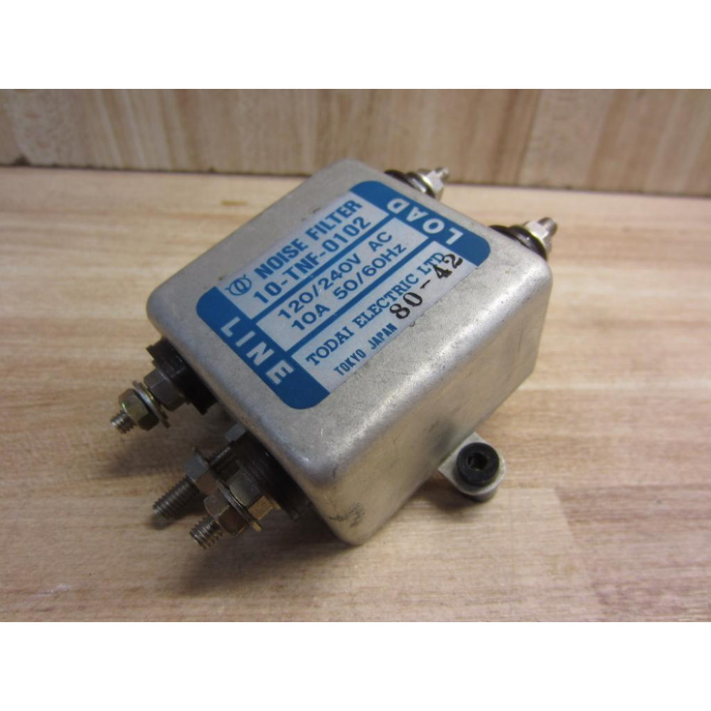 Todai Electric 10-TNF-0102 Noise Filter 10TNF0102 - Used