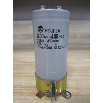 Hitachi HCGF2A Capacitor 1200MFD 400VDC W Clamp - Used