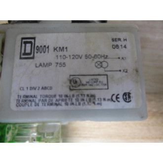 Square D 9001-KM1 Light Module 9001KM1 Series H - Used