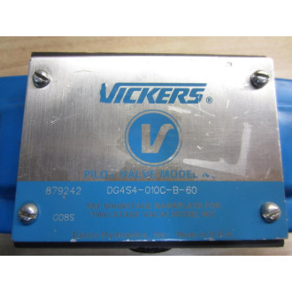 Vickers DG4S4-010C-B-60 Valve DG4S4010CB60 879242 - New No Box