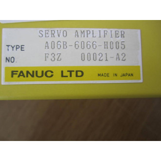 Fanuc A06B-6066-H005 Amplifier A06B6066H005 Case Only - Used