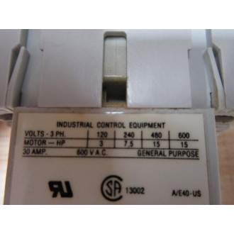 Allen Bradley 194E-A40-1753 Load Switch Ser. A - Used