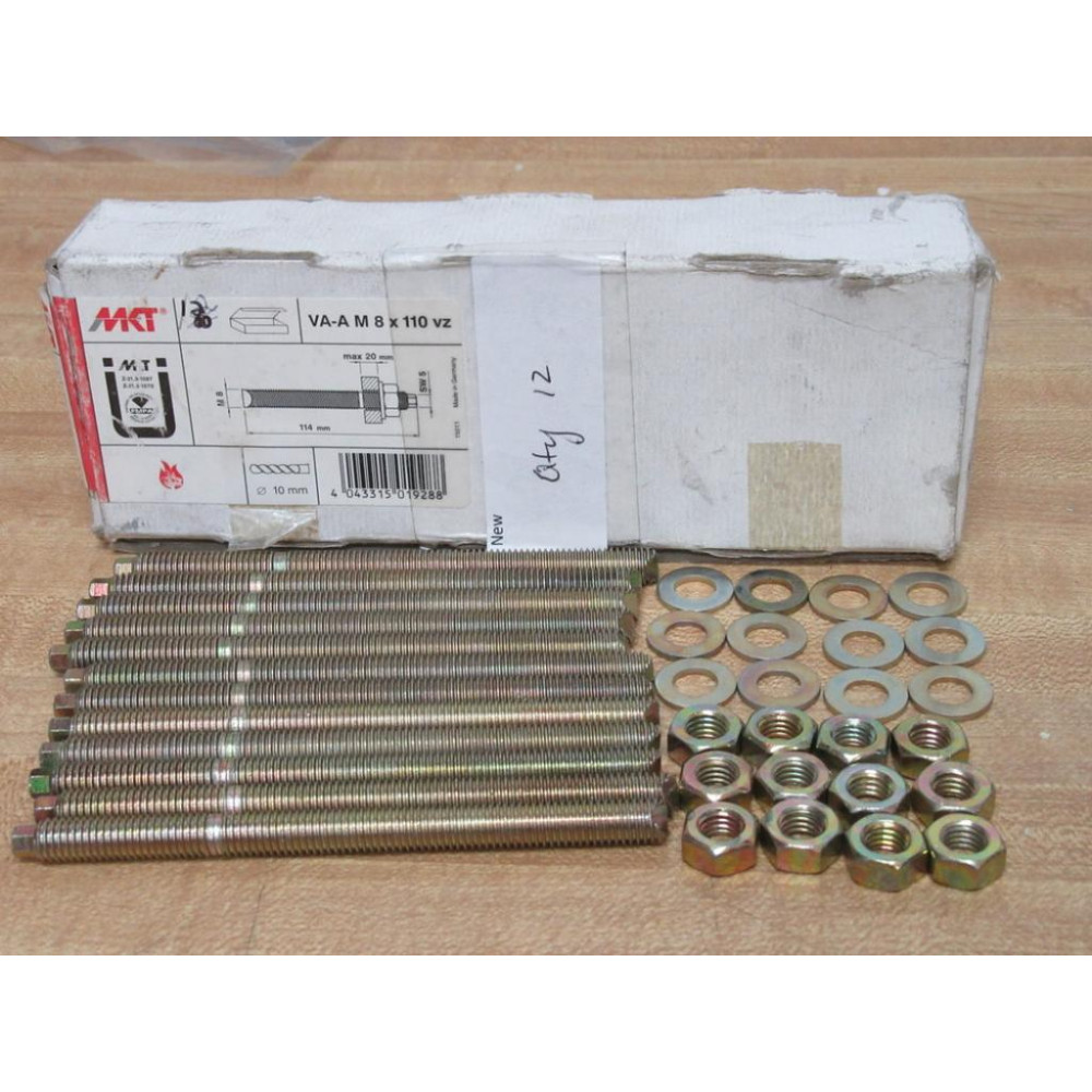 MKT VA-A M 8 X 110 VZ Anchors VAAM8X110VZ (Pack of 12)