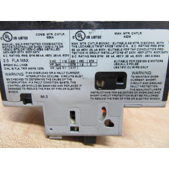 Allen Bradley 140M-C2T-B25 Motor Breaker 140MC2TB25 - New No Box