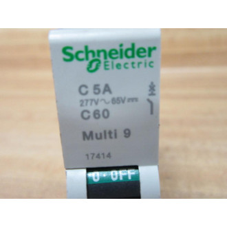 Merlin Gerin 17414 Square D 5A Circuit Breaker MG17414 Schneider - New No Box