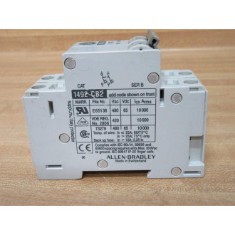Allen Bradley 1492-CB2-F200 Circuit Breaker 1492CB2F200 - Used