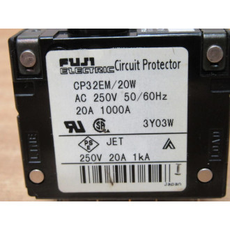 Fuji Electric CP32EM20W Circuit Protector CP32EM20W - Used