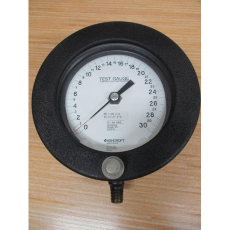 Ashcroft Q-8604 Test Gauge TH 0-1-09 3-9 - New No Box