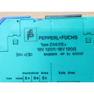 Pepperl + Fuchs Z667EX Relay 822097 - Used