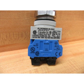 IDEC ALW29920-W-24V Push Button Switch - New No Box