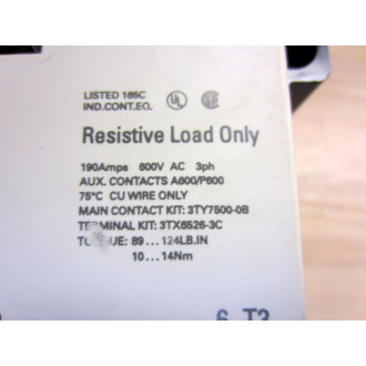 Siemens 3TK5022-0AR0 Contactor 3TK50220AR0 - Used