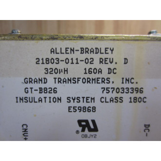 Allen Bradley 21803-011-02 Transformer 2180301102 - Used