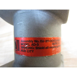 Hub City 02-20-00403-005 Regal Beloit Gear Reducer 022000403005 - Used