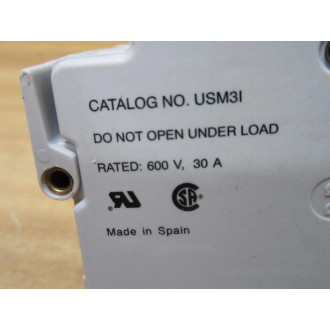 Gould Shawmut Ferraz US-M3I Fuse Holder USM3I Mersen - Used