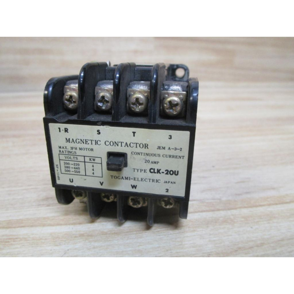 Togami CLK-20U Contactor CLK20U - Used