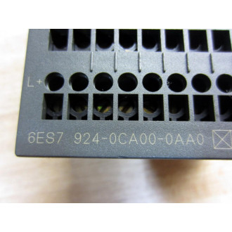 Siemens 6ES7 924-0CA00-0AA0 Terminal Block 6ES79240CA000AA0 - Used
