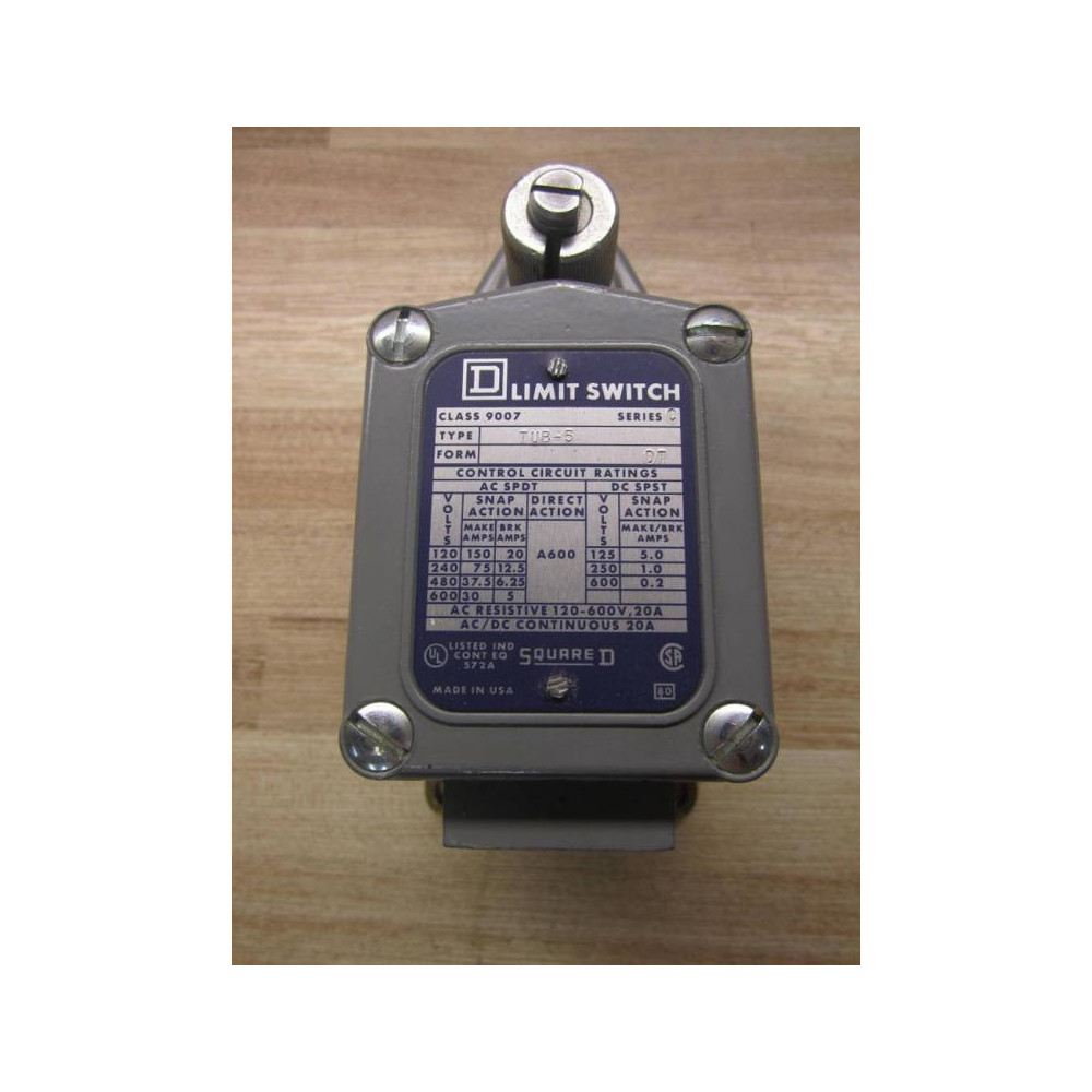 Square D 9007 TUB 5 Limit Switch 9007TUB5 Ser C - New No Box