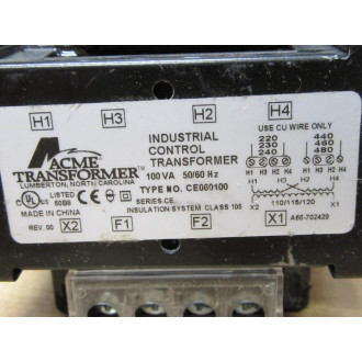 Acme Transformer CE060100 Transformer - New No Box